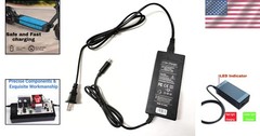 Reliable 36/42 Volt Fast Charger for Ninebot & Hiboy – Lightweight & Compact