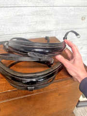 BR Flash Nosebands (1 Cob & 1 Horse) and Patent Browband