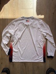 (RARE) L Nike SB USA Skateboarding LS ADV Jersey KIT FD6332-100 Mens Tee Shirt