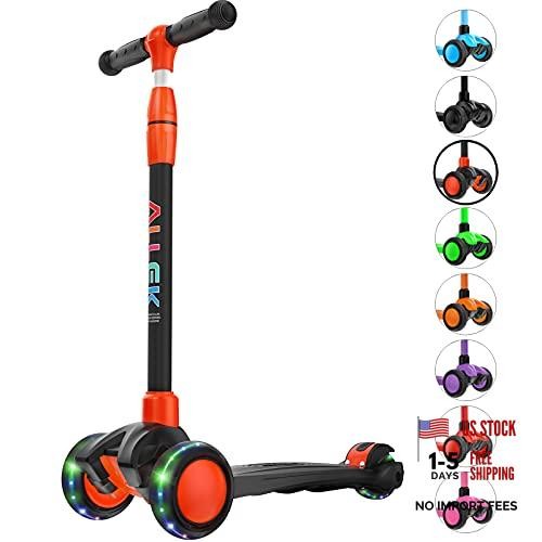 Kick Scooter B03 – Lean ‘N Glide 3-Wheel Push Scooter – Extra Black-Red