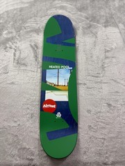 New Almost Heated Pool Minimalist Logo Skateboard Deck 8.0 Marble Art Graphic