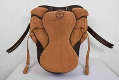 Freemax English Horse Saddle Adjustable Treeless Synthetic Padded In 10to19Sizes