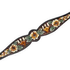 Western Headstall and Breast Collar Set HILASON Tooled Leather Horse Bridle Tack