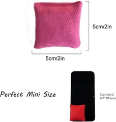 20 Pcs Mini Bean Bags for Tossing Games – Colorful Small Cornhole Bags 2″ x 2…
