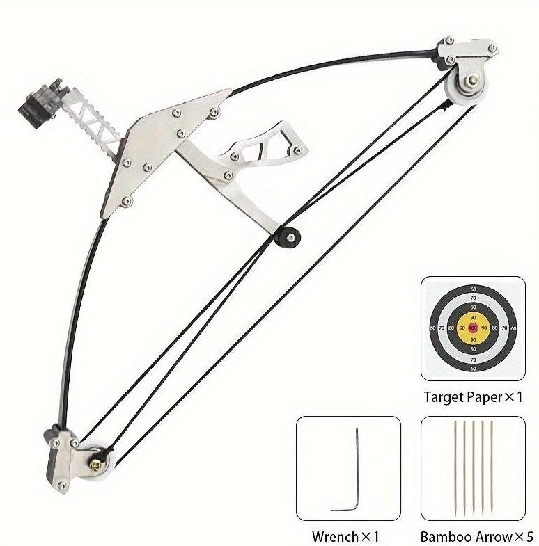 Mini Compound Bow Metal Material Compound Bow Decoration Palm Bow Toy