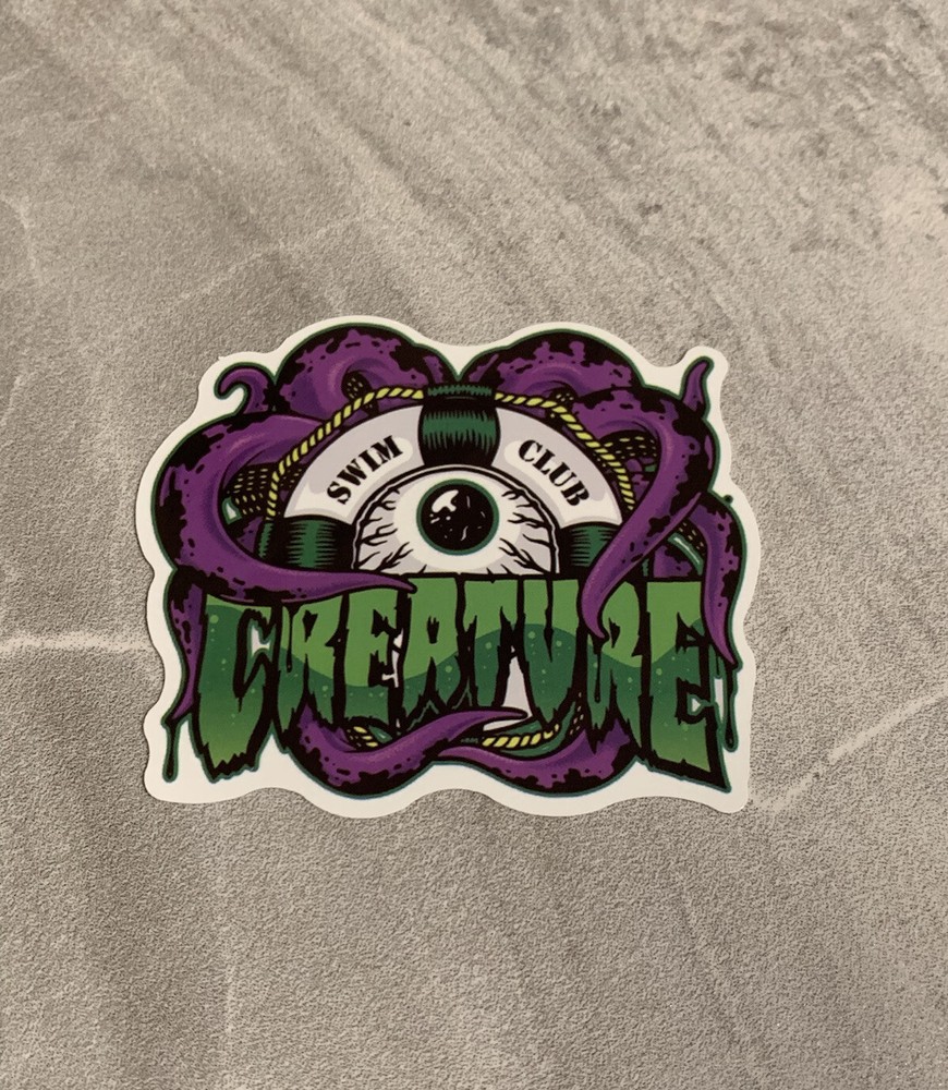 Creature 3” Inch Skateboard Sticker Waterproof Skate Decal
