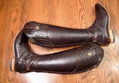Mountain Horse Harmony Collection Sovereign Lux tall field boot brown 8 wide reg