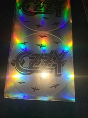 Ozzy Osbourne Ozzy Retro Vintage 3 Inch Decal Silver Reflective Black Sabbath