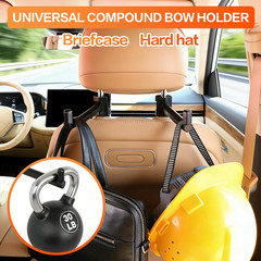 Bow Hanger for Truck, 2 Set Bow Buddy Archery Hunting Shooting Bracket Headrest
