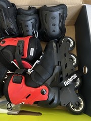 Rollerblade Microblade Kids Adjustable Inline Skates US 2-5 Black/Red