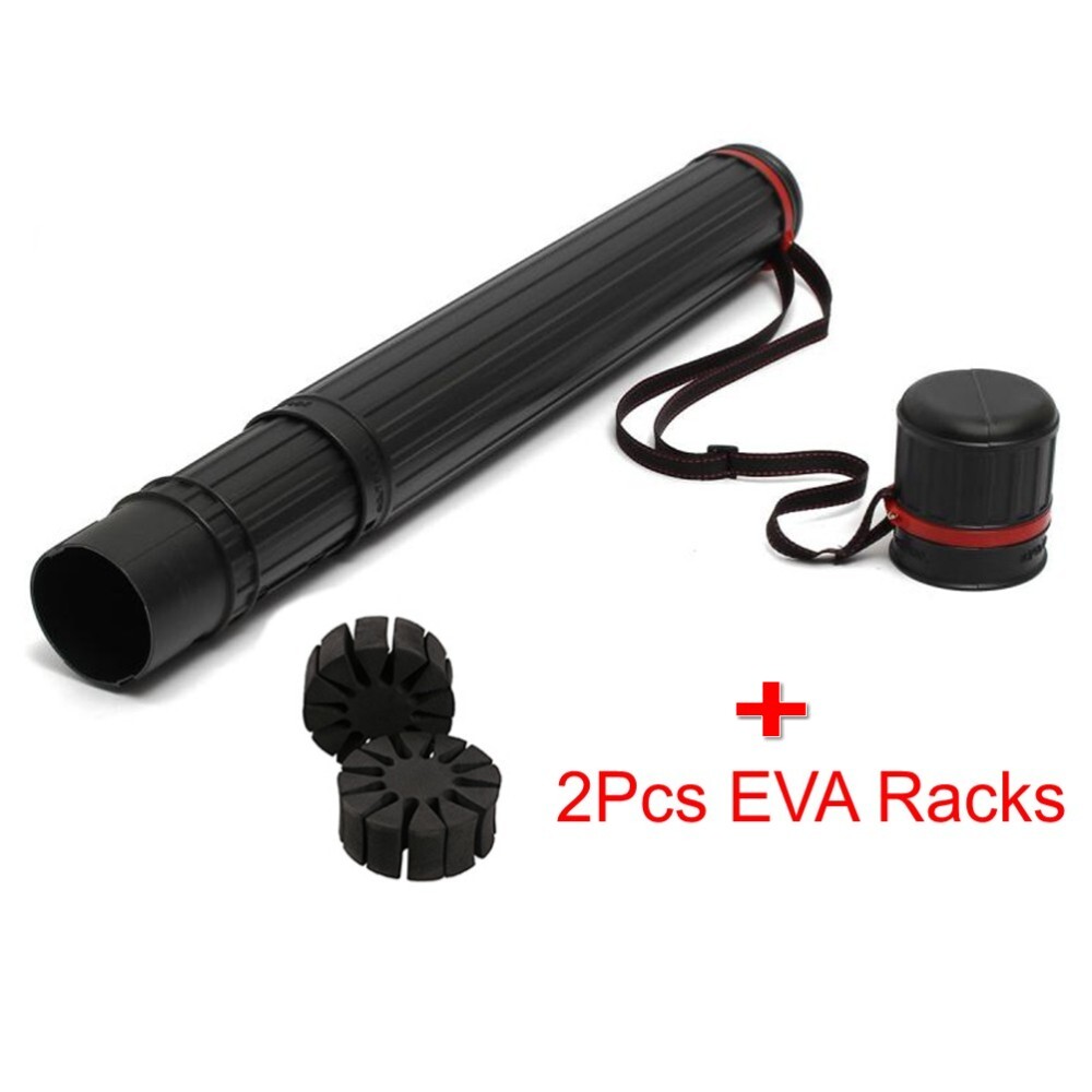 Adjustable Arrow Quiver Tube Holder 12-24 PCS Archery Case Back Shoulder w/ Belt