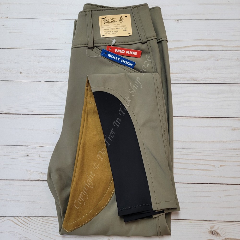 Tailored Sportsman Light Weight Technical Breeches with Clarino Patch – Front