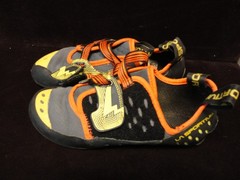 La Sportiva Oxy/gym Climbing Shoes Men’s Size 10 Black Yellow Orange Vegan