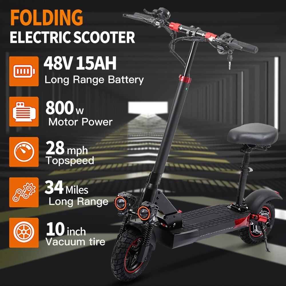 Electric Scooter for Adult 5600W Dual Motor 50MPH 60V 27AH Folding Fast Escooter