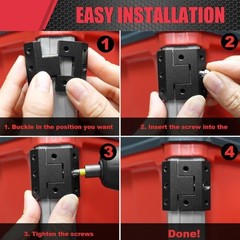 Tool Pouch Mounts for Power Tool Packouts System Rails Tool Boxes Rail Pouch