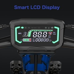 Electric Scooter 6000W Dual Motor 60V 35Ah 50MPH Foldable E-Scooter NFC Unlock