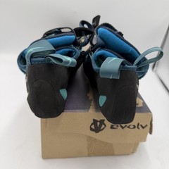 Evolv Kira Rock Climbing Shoes Womens 6.5 Teal Strap Rubber Bouldering