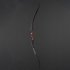 60″ Recurve Bow Takedown Left Hand Bow 25-50lbs Wooden Riser Outdoor Hunt Target