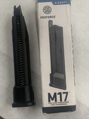 Sig Sauer Proforce P320 M17BCO2 Airsoft 21 Round Magazine, Black AMPF-M17B 6mm