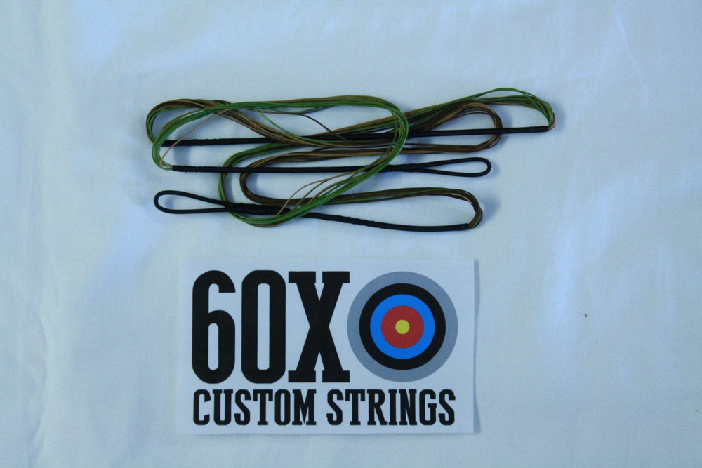 60X Custom Strings 29″ 14 Strand Camo Dacron B50 Teardrop Bowstrings Bow String