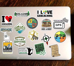 Geocaching Stickers – 50 Vinyl PVC Waterproof Decals -No Duplicates Ship Include