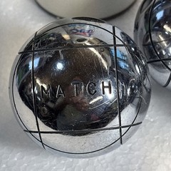 Vintage OBUT Bocce Ball La Boules “Match 700”. S34. 73mm 700 Poids