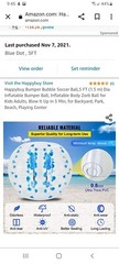 inflatable bumper ball New Never Used Or Inflated blow up from Amazon blow up