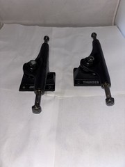 Thunder 7.5” Skateboard Trucks Set Black New Never Used Free Shipping!