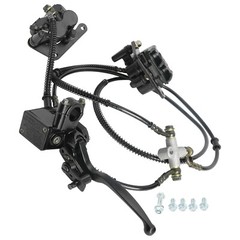 Hydraulic Rear Twin Disc Brake Caliper Cylinder For Go Kart ATV Buggy Golf Cart