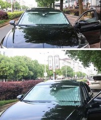 Automatic Retractable Sunshade Sun Protection Front Windscreen Car Sunshade Wind