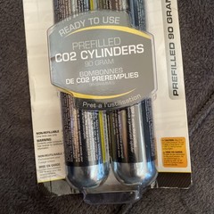 JT 90 Gram Twin Pack Prefilled CO2 CARTRIDGES FOR AIRGUN AIRSOFT. New!