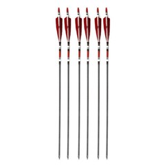 12PCS 31-inch Carbon Arrows Turkey Feather Hunting For Compound & Recurve Bow