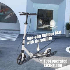 Kick Scooter for Ages 6+ Kids, Teens & Adults Foldable, NonSlip PU Wheels, 4…