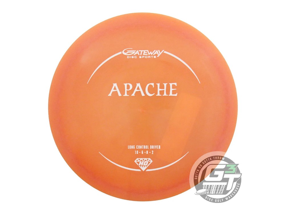 NEW Gateway Hyper-Diamond Apache 166g Orange White Stamp Fairway Driver Disc