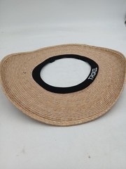 Troxel Helmet Brimmer Size A Natural Straw Equestrian Riding Sun Shade