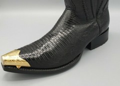 WESTERN COWBOY BOOT TIP Pair – Gold Finish Engraved Tips