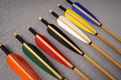12PCS 33″ Wooden Shooting Arrows for Hunting Competition