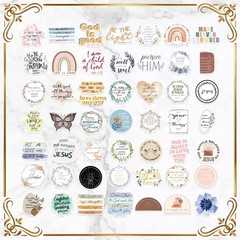 200 PCS Christian Bible Verse Jesus God Stickers Waterproof Vinyl Scripture …