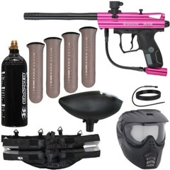 Kingman Spyder Victor Epic Paintball Gun Package Kit – (Gloss Pink)