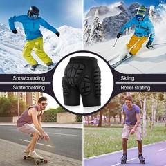 3D Hip Protective Snowboard Butt Pads Impact Shorts Tailbone Protection Crash…