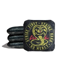 Cobra Cornhole Bags Official WSOC Tournament Set Of 4 Black Durable