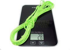 Ultra Light Dyneema Reflective Green Rope 1/16 Inch Diameter | 440Lbs Breakin…