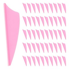 60 Pcs Plastic Arrow Fletching Shield Shape Vanes For Archery Shooting