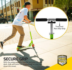 NEW SWAGTRON K1 Kick Scooter Children & Teens Foldable Blue w/ Yellow Free Ship