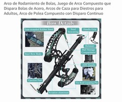 New Compound Ball Shooting Bow Steel Ball Launcher Hunting Slingshot Archery Kit
