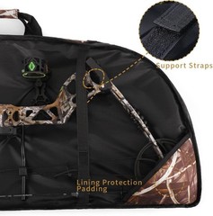 Lightweight Compound Bow Case with Camo Design & Adjustable Straps – 44in