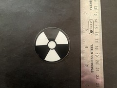 Nuclear Hazard Warning Glow In The Dark Sticker