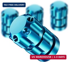 Universal Tire Valve Stem Caps, 4 Pack Anti-Corrosion Aluminum Alloy Valve Cover