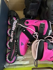 Rollerblade Microblade G Kids Adjustable Inline Skates US 2-5 Pink/Black