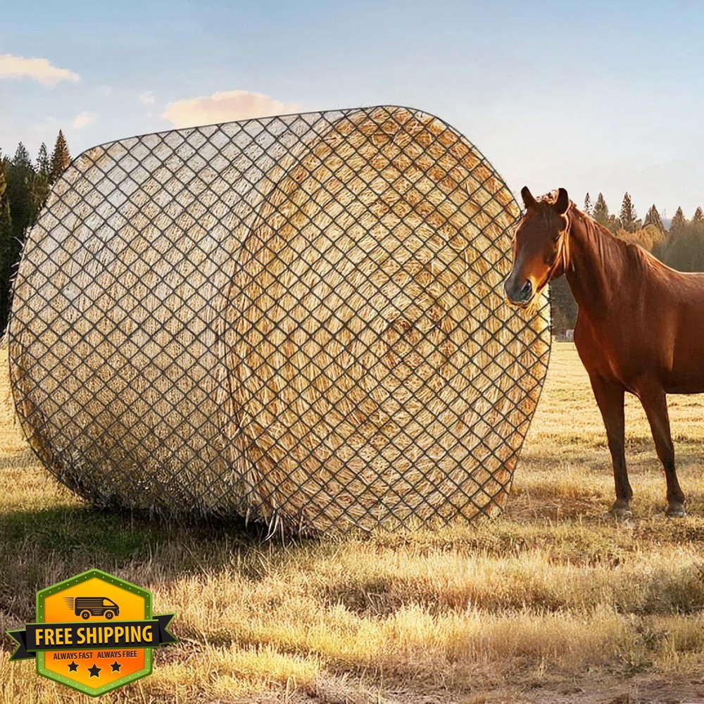 GmTonty 6×6 Ft Hay Net Horse Slow Feed Knotless